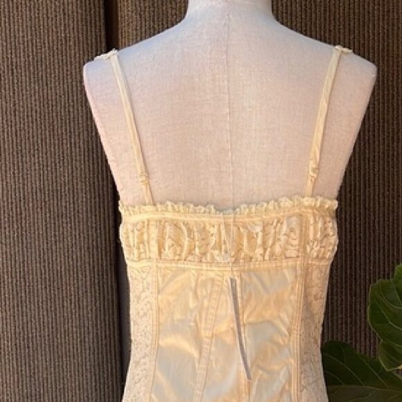 NWT FOR LOVE & LEMONS LUCY LACE SLEEVELESS MINI DRESS IN CREAM SIZE S - Picture 5 of 7